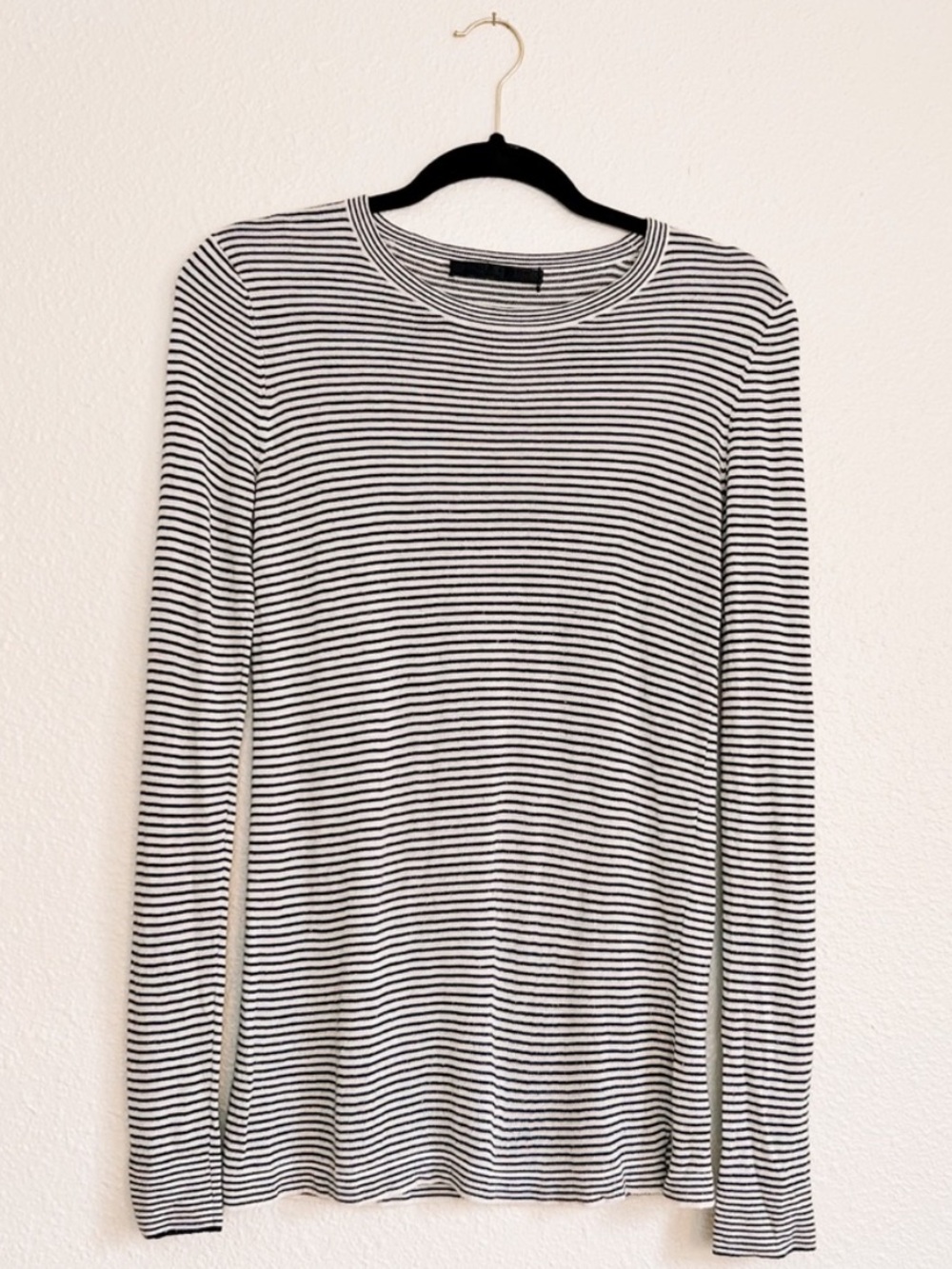 Jenni Kayne striped cashmere viscose blend long sleeve - Picture 1 of 4